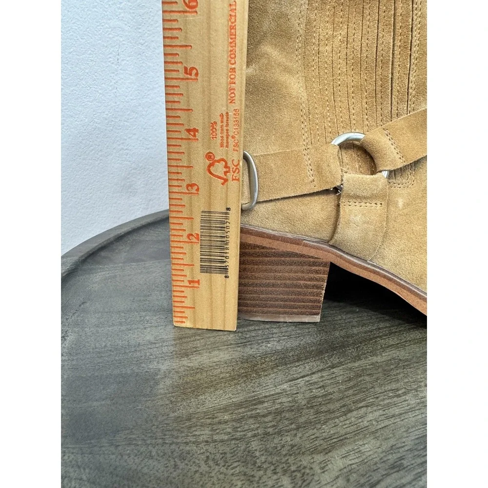 Sam Edelman Bellamie Boot Women's Size 10 Camel Suede‎ Western Harness Ankle